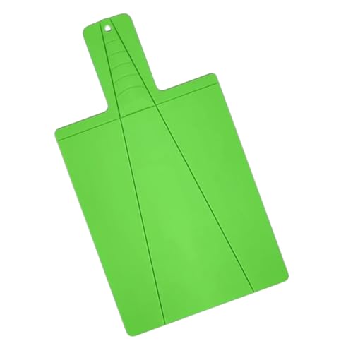 BOBOZHONG Tagliere Pieghevole in Plastica, 38,2 x 21,5 cm, Verde, per Raccogliere con Facilità il Cibo una Volta Tagliato