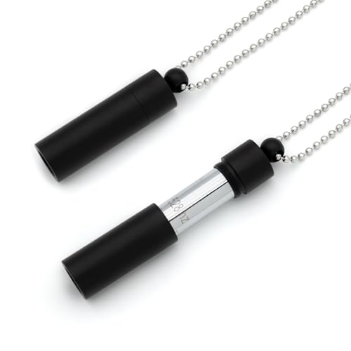 528 Hz Meditation Necklace Breathing Frequency Sound Healing Device by Adjusting The Breathing for Anxiety & Stress Relief Mindfulness (Black)