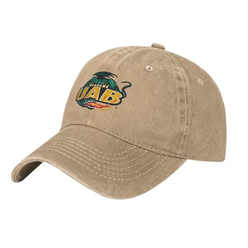 UAB Blazers Logo Hat Adjustable Baseball Cap Cotton Cowboy Hat, Fashionable for Man Woman Natural