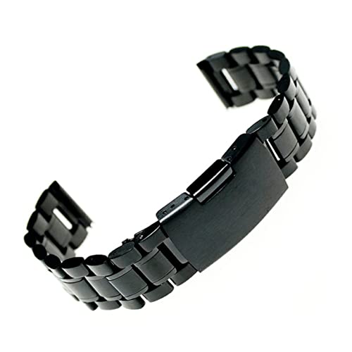 Correa de reloj de 24mm Silver en acero inoxidable duradero para renovación de pulsera clásica