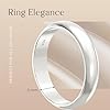 Aeon 925 Sterling Silver Court Wedding Ring – 3mm & 5mm | Comfort Fit for Men & Women | Sizes J-Z | Premium Quality for Life's Special Moments #3