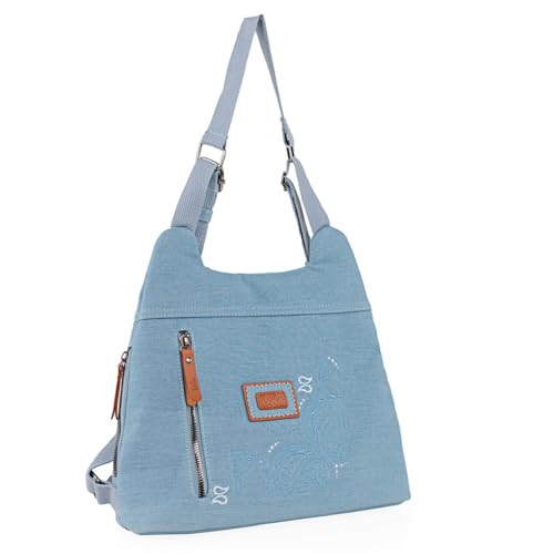 Lois - Bolsos Mochila Para Mujer Casual, Antirrobo, Azul
