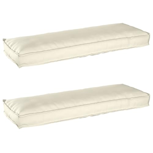 Coussin pour palette extérieur résistant aux intempéries lot de 2
