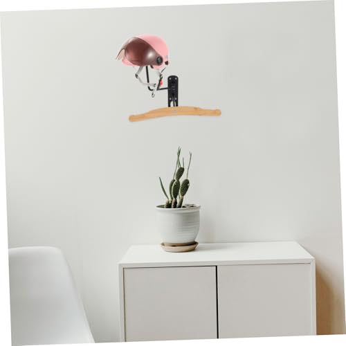 Soporte de pared para casco diseño moderno y funcional negro 7