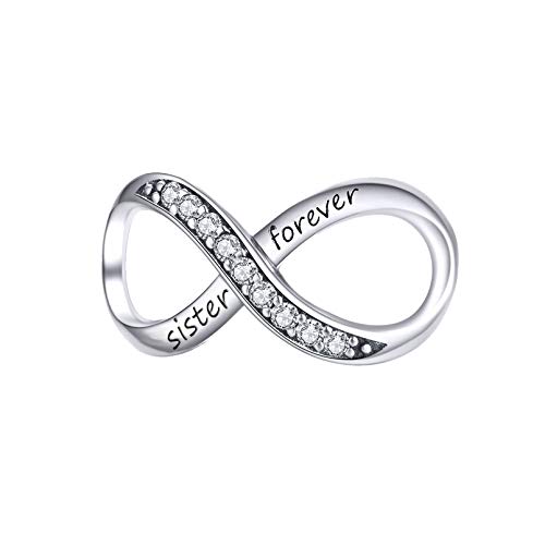 Image of LeeFeel forever mom sister friend charms exquisite rocket bead charms