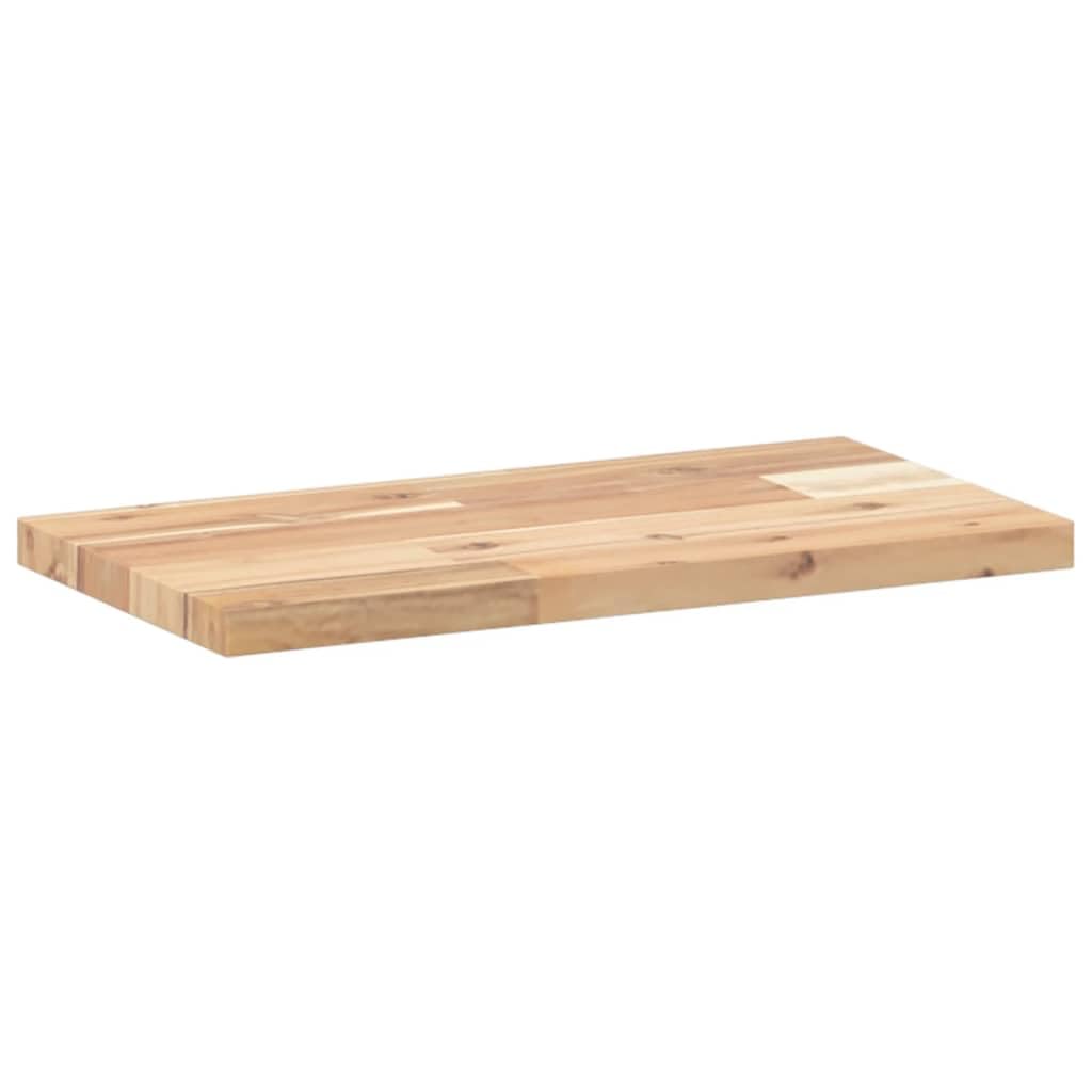Schweberegal 2er Set 40 x 20 x 2 cm Massiv Akazie unbehandelt Modernes Wandboard als Bücherregal Gewürzregal Badregal platzsparende Wandablage für Wohnzimmer Küche Badezimmer