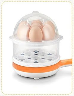 ROYAL HALLMARK Double-Layer Non-Stick Pan Egg Steaming Machine Mini Electric Skillet Frying Pot and Frying Pan