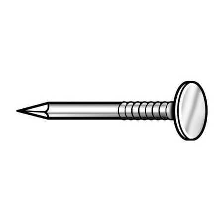 Roofing Nail, Flat, 1 in L, PK1335