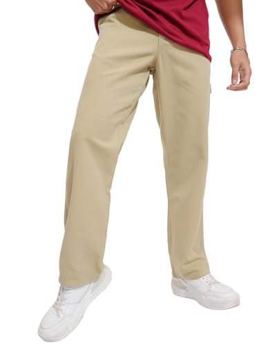 Image of Highlander Men's Utility Pocket Cargo Trousers | Durable & Functional | Carpenter Fit | Outdoor Ready | Trouser for Men | Men Trousers