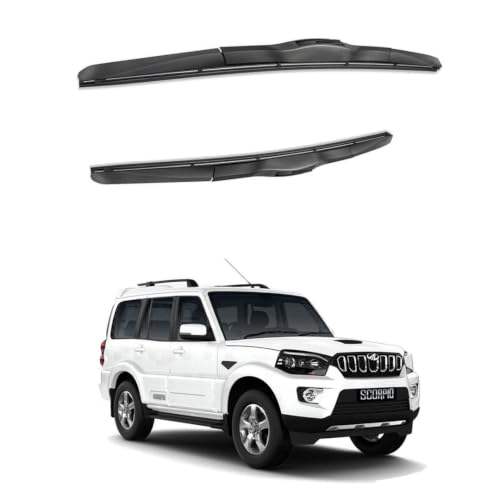 Image of Oshotto Frameless (O.E.M Type) Replacement Wiper Blades Compatible with Mahindra Scorpio (20' / 20 inch)