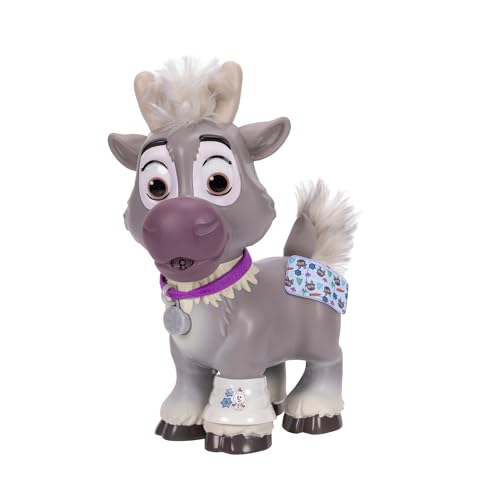 Disney - Licence Officielle - Jakks Pacific - Kit de Soin Sven Reine des Neiges - Set Imitation Toilettage Animal avec Brosse, Spray, Accessoires - Jeu...