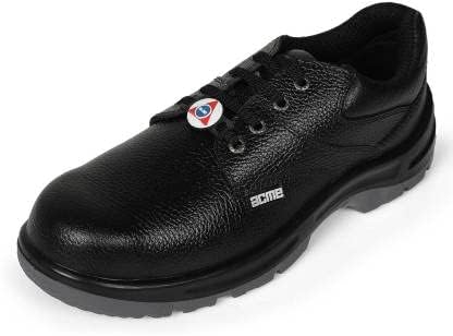 ACME Eris Steel Toe Leather Safety Shoe (Black, S1) (Numeric_7) (B09R23QVGS) Amazon Price History, Amazon Price Tracker