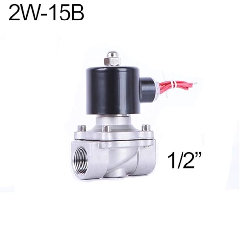 Válvula solenoide de acero inoxidable de 1/2 pulgada con rosca NPT 3