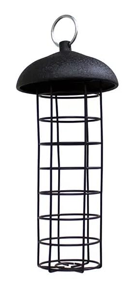 Leagrams Black Steel Fat Ball Feeder - Large and Small (Black, Small)