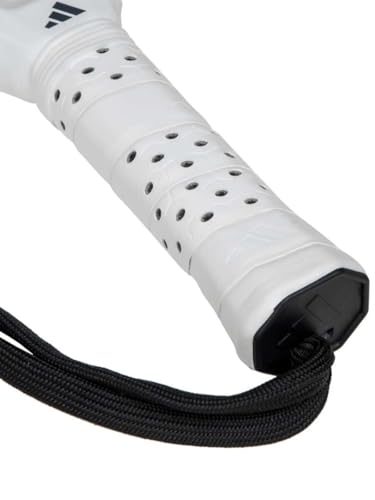 Image of adidas Metalbone Team Light 3.4 Racket - Black White, Round Shape, EVA Soft Performance Foam, Fiberglass