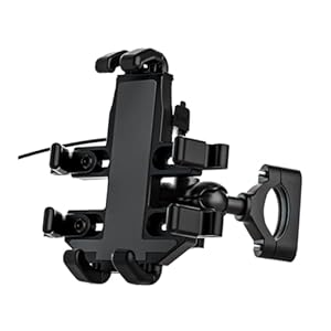 Iplusmile Motorcycle Mount Motorcycle Phone Support Gps Navigation Bracket Durable Motor Phone Mounts Handlebar Rack Mount Clip Mount With Usb Charger Devices Motorcycle Phone Holder 7 31an4hskbnl. sl500 . ss300