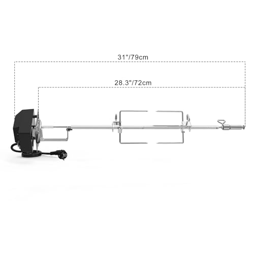 onlyfire Edelstahl Grillspieß Set für Weber Spirit I & Spirit II 200/300 Serie Gasgrill, inkl. 2X...