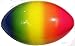 Rainbow Soft Football, 5 Inch
