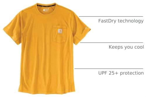 Image of Carhartt Men's Force Relaxed Fit Midweight Short-Sleeve Pocket T-Shirt