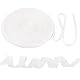 Spritewelry 20 Yards Samtband, 6 mm, weiß, doppelseitig, zum Verpacken von Geschenken, Weihnachts-Partydekoration, Kränze, Bastelarbeiten, Schleifenherstellung