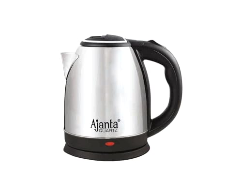 Image of Ajanta Quartz Quikhot Stovekraft Amaze Plus Electric Kettle (Upgraded Model) | 1.5 Litre Stainless Steel Body | BPA-Free | Auto Shut-Off | Ideal for Boiling Water, Tea, Coffee, Noodles & Soup (Silver)