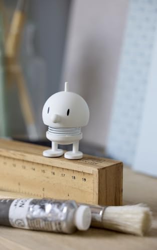 Hoptimist Soft Bumble, Figurine Joyeuse, Figurine à secouer, décoration scandinave pour Maison, Bureau et Salon, Super idée Cadeau, 4 x 3,5 x 5,8 cm, XS, Blanc – vue 3