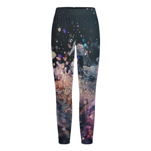 Purple Glittery SparklesChildren's Home Pajamas, Simple And Versatile, Suitable for Daily Wear160CM4