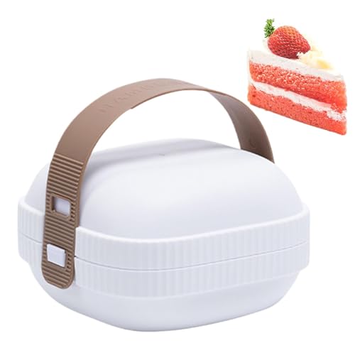 Genérico Envases para sándwiches reutilizables | Caja para hamburguesas y pasteles con tapa, caja de almacenamiento para panecillos de hamburguesa, caja para comida para llevar