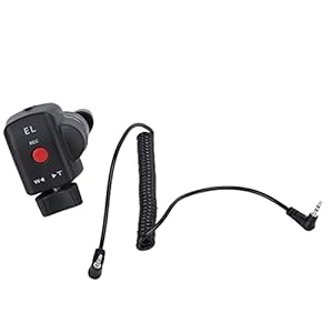 FUWE Kamera-Zoom-Controller, multifunktional, Keine Batterie, 2,5-mm-Buchsen, Schwarze Camcorder-Fernbedienung für für