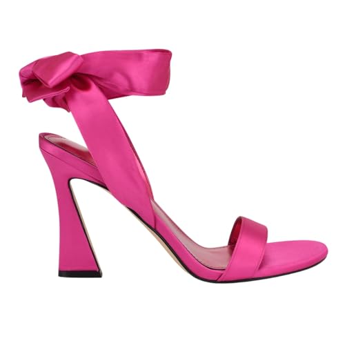 Nine West Women's Kelsie Heeled Sandal, Pink Satin 665,...