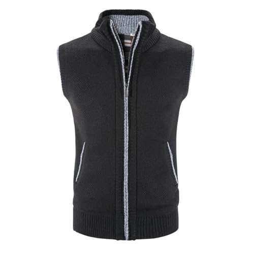 Cardigan décontracté homme coupe ajustée avec doublure peluche