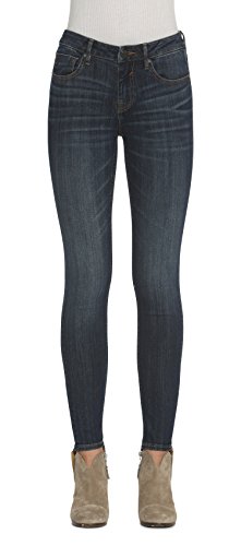 VIGOSS Women's Jagger Classic Fit Skinny Jean, Dark Wash, 24W x 29L Average3