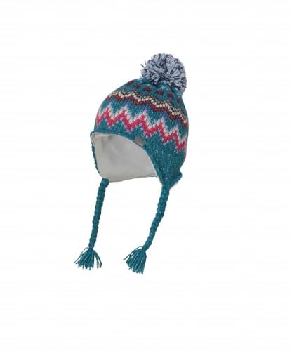 [tFjbNX] Mix Border Junior Earflap Beanie LbY XL[ jbgX Lbv GREEN JF