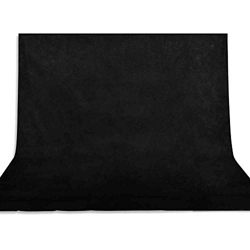 6.8' X 5.2' Feet (2.1X1.6M) Economy Black Backdrop Photo Studio Photography Background