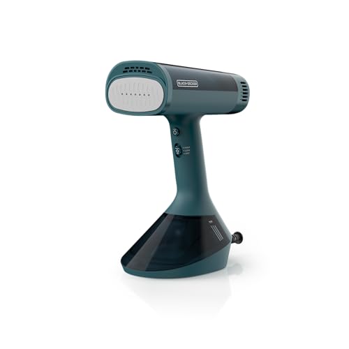 BLACK+DECKER™ VacuSteam™ Handheld Garment Steamer, Clothes Steamer, 1400W, Suction + Steam Technology, Ceramic Press Plate, 22 g/min, 3 Modes, Fast Heat-Up, 200ml Tank, Auto Shut-Off, Travel Friendly
