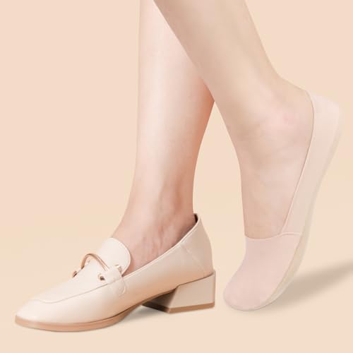 Image of VFM 6 /8 Pairs Women's No Show Ultra Low Cut Liner Socks - Ice Feeling, Non-Slip, Invisible, Thin