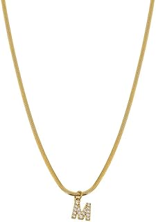 سلسلة أنيقة للنساء من شو داي بدلاية بتصميم الحروف الأولى مطلية بطلاء ذهبي عيار 18 قيراط، سلسلة بتصميم متعرج، مجوهرات للنساء بتصميم حروف