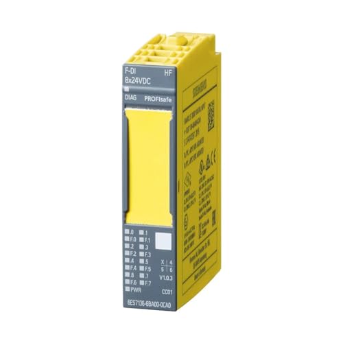 Siemens 6ES7136-6BA01-0CA0 SIMATIC DP ET 200SP 6ES7 136-6BA01-0CA0 Modulo di ingresso digitale F-DI 8x 24VDC HF 6ES71366BA010CA0 ET200SP 4047623411475