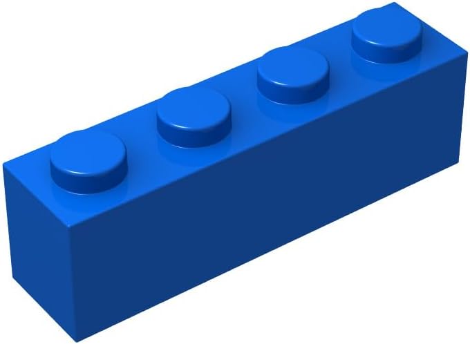 Blue 2x10 Bricks Bulk, 100 Piece Classic Building Bricks 2x10, Compatible with Lego Parts and Pieces(Color:Blue)