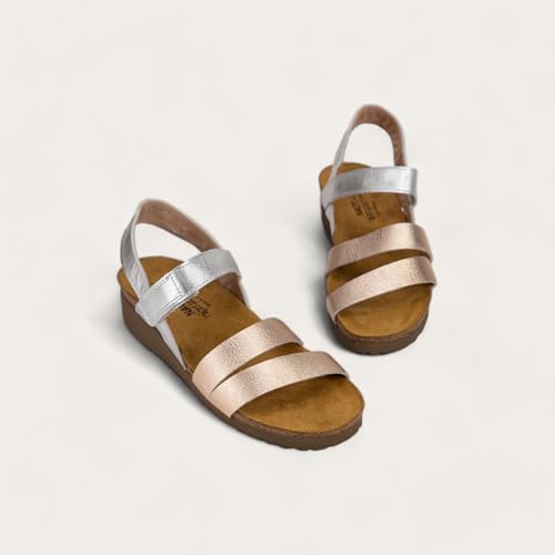 Image of NAOT Kayla Women's Sandals - Supportive 3-Strap Design with Backstrap, Cork & Latex Footbed - Arch Support - Travel-Friendly Comfortable Walking Sandals for All-Day Wear