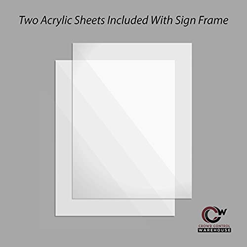 Crowd Control Warehouse Moldura Stanchion Post Top, 21 x 28 cm Aço de latão acetinado horizontal