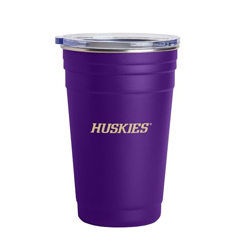Image of Logo Brands NCAA 22 oz Stainless Steel Tailgate Cup -Double Wall Vacuum-Sealed Durable For Hot & Cold Drinks, Perfect for Gameday & Tailgating