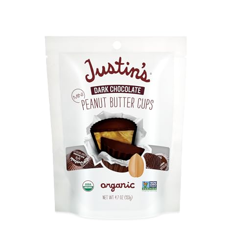 Justin's, Mini Dark Chocolate Peanut Butter Cups, 4.7...