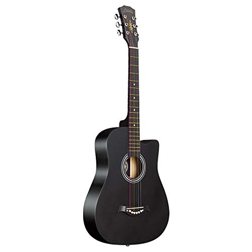 Loivrn Guitare acoustique taille de 38 pouces en bois guitare for débutants 38 pouces Noir portable de voyage guitare… - Les Beatles, Paul McCartney, John Lennon, RIngo Starr, George Harrison Loivrn Guitare acoustique taille de 38 pouces en bois guitare for débutants 38 pouces Noir portable de voyage guitare… – Image 3