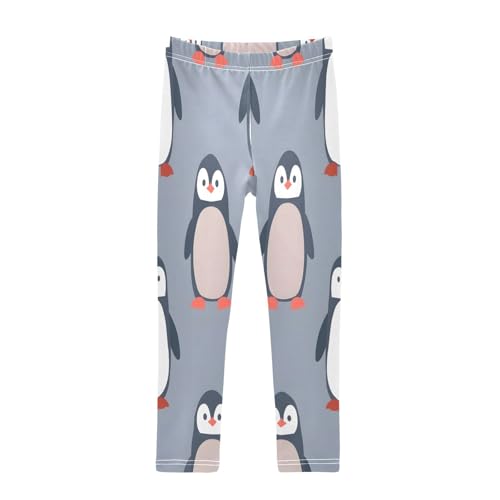 Toddler Girls Leggings Printed Yoga Pants Leggings Black Red Penguin for Kids