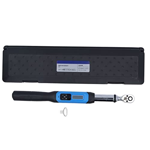 TOOLSGO Digital Torsion Wrench 60Nm Accurate Adjustable 3 Measurement Patterns 3/8in Stainless Steel Hand Tools for Maintenance and Repair