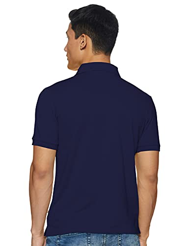 Image of Rupa Bumchums Men Super Combed Cotton Solid Half Sleeve Club Collar Polo Regular Fit T-Shirt with Chest Pocket