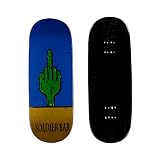 SOLDIER BAR 11.0 Maple Wooden Fingerboards Deck (Handmade 5-Layer Canada Maple 34mmX98mm) (Cactus)