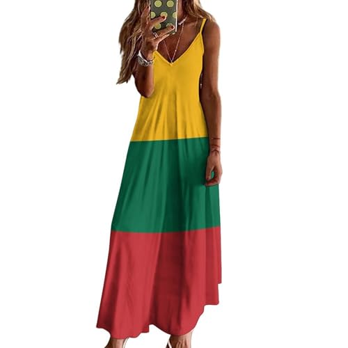 Robe décontractée à sans manches grande taille longue ample style bohème - 6