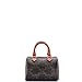 Celine, Pre-Loved Boston Bag Triomphe XL Coated Canvas Small, Brown